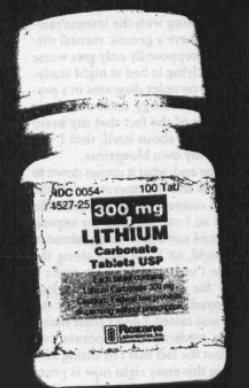 A Bottle of Lithium